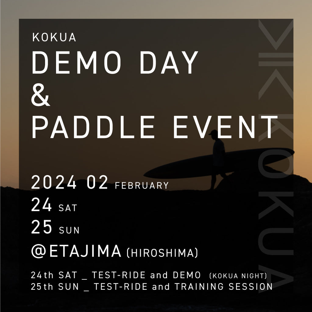 KOKUA DEMO DAY & PADDLE EVENT @ETAJIMA(HIROSHIMA)